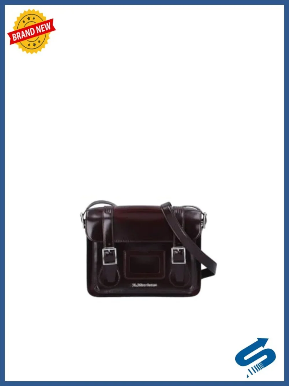Vegan Faux Leather Satchel with Adjustable Shoulder Strap